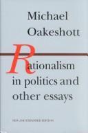 Cover of Rationalism in Politics and Other Essays