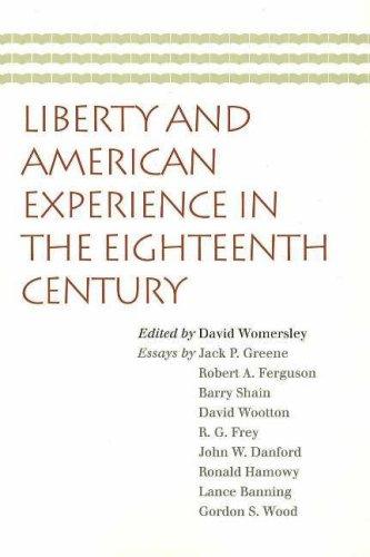 Cover of Liberty and American experience in the eighteenth century