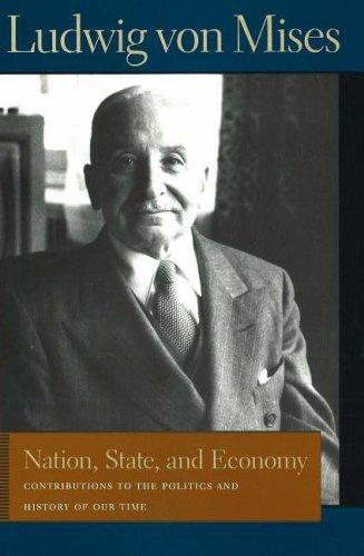 Cover of Nation, State, and Economy: Contributions to the Politics and History of Our Time