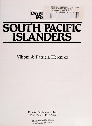 Cover of South Pacific islanders