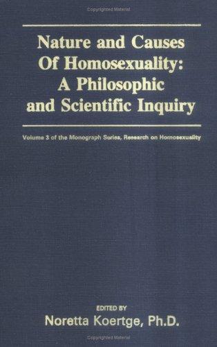Cover of The Nature and Causes of Homosexuality