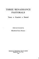 Cover of Three Renaissance pastorals