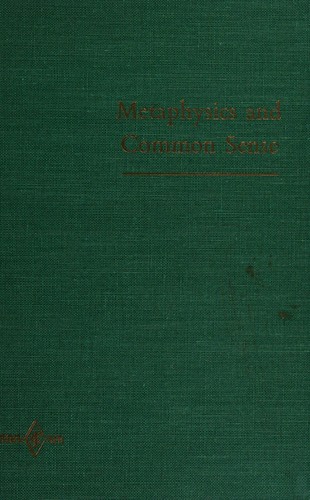Cover of Metaphysics and common sense