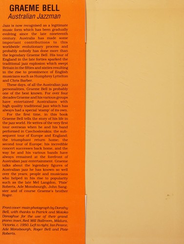 Cover of Graeme Bell, Australian Jazzman