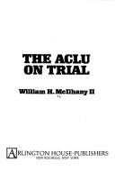 Cover of The ACLU on trial