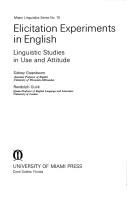 Cover of Elicitation experiments in English
