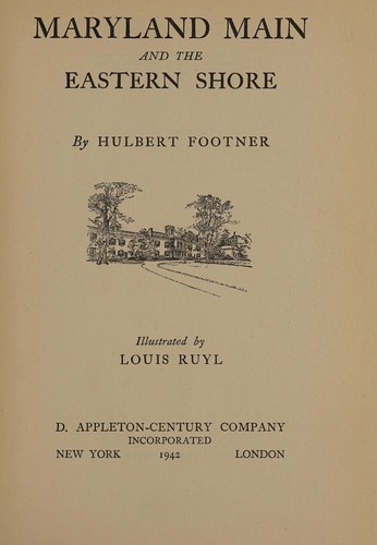 Cover of Maryland Main and the Eastern Shore