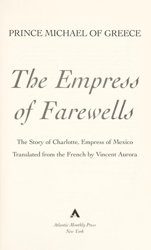 Cover of The Empress of farewells