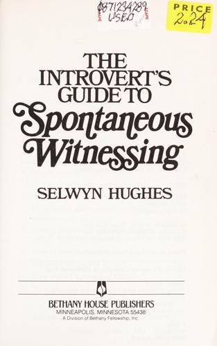 Cover of The introvert's guide to spontaneous witnessing