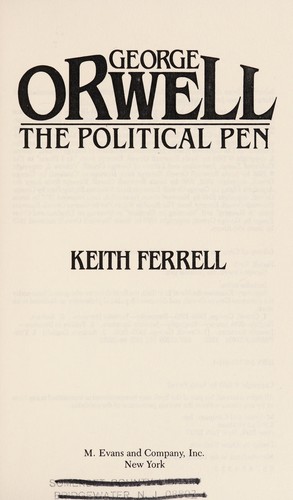 Cover of George Orwell, the political pen