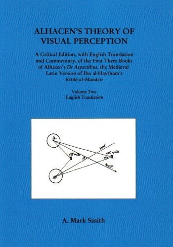 Cover of Alhacen's Theory of Visual Perception , Volume Two--English Translation
