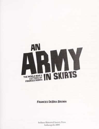 Cover of An army in skirts