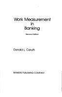 Cover of Work measurement in banking