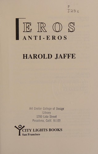 Cover of Eros, anti-eros
