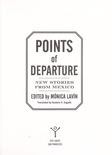 Cover of Points of departure