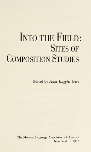 Cover of Into the Field