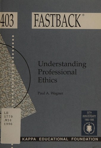 Cover of Understanding professional ethics