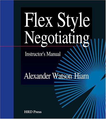 Cover of Flex Style Negotiating Instructors Manual