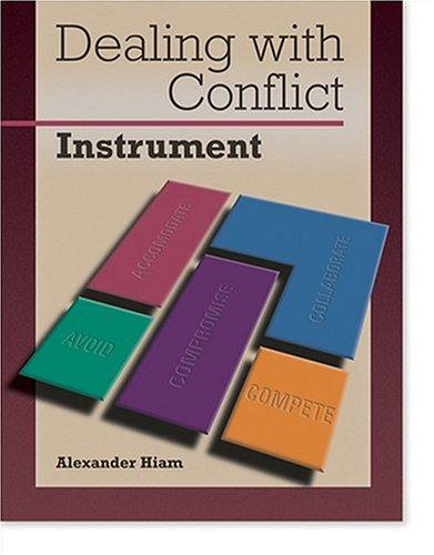 Cover of Dealing with Conflict Instrument