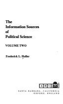 Cover of The information sources of political science