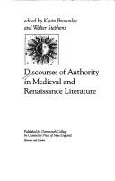 Cover of Discourses of authority in medieval and Renaissance literature
