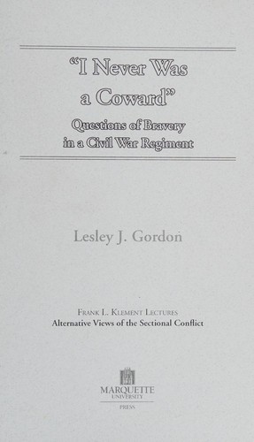Cover of "I never was a coward"