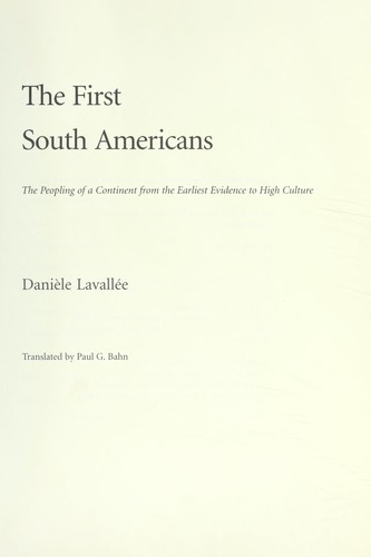 Cover of The first South Americans