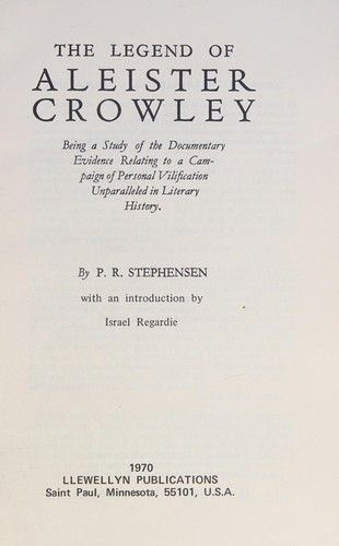 Cover of Legend of Aleister Crowley