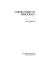 Cover of Laboratories of democracy