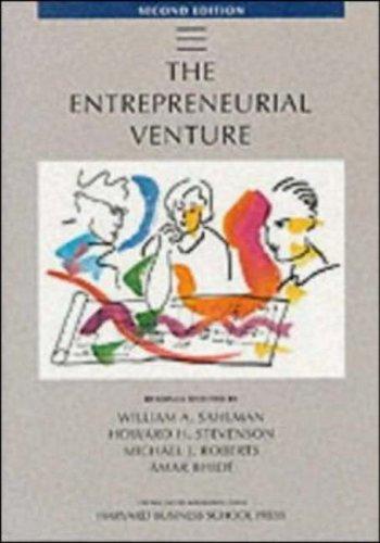 Cover of The Entrepreneurial Venture