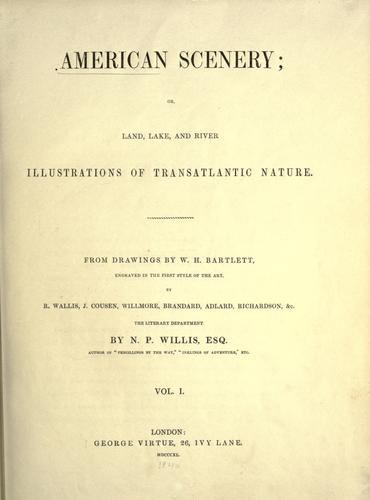 Cover of American scenery