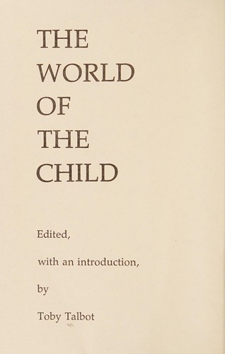 Cover of The world of the child