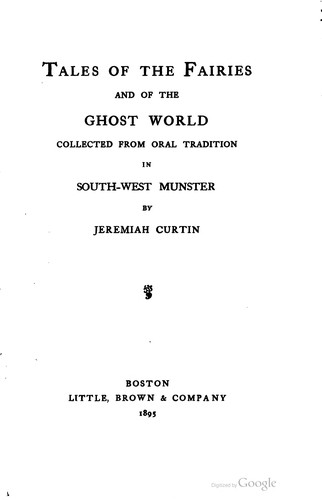 Cover of Tales of the fairies and of the ghost world