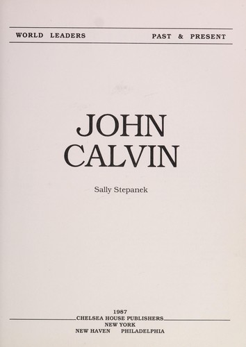 Cover of John Calvin