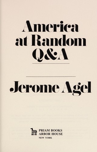 Cover of America at random