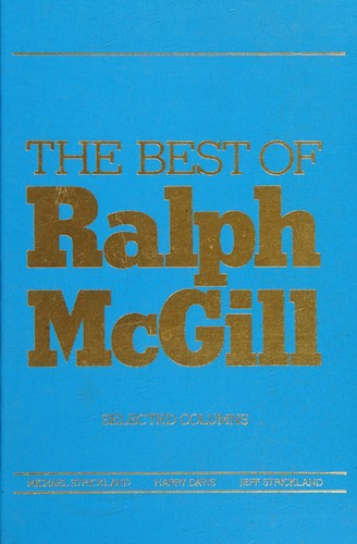 Cover of The best of Ralph McGill