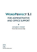Cover of WordPerfect 5.1 for Administrative and Office Support