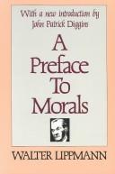 Cover of A preface to morals