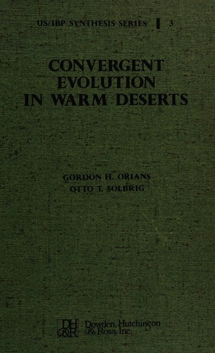 Cover of Convergent evolution in warm deserts