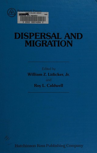 Cover of Dispersal and migration