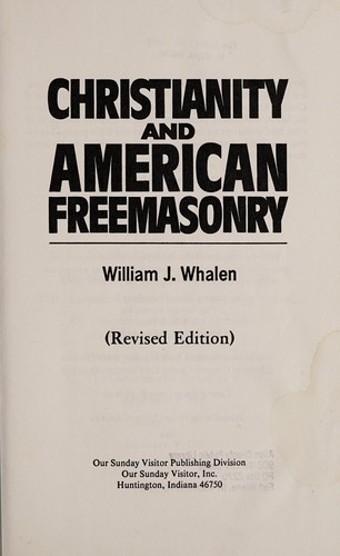 Cover of Christianity and American Freemasonry