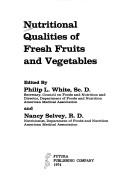 Cover of Nutritional qualities of fresh fruits and vegetables
