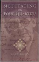 Cover of Meditating on Four Quartets
