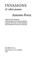 Cover of Invasions and Other Poems (Invisible City)