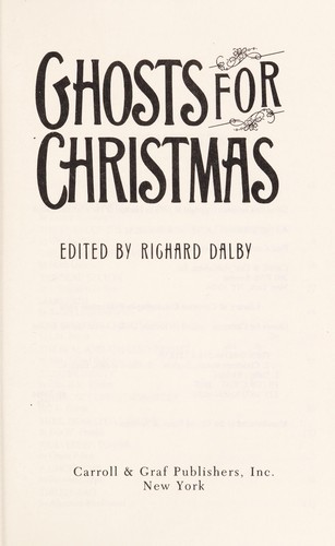 Cover of Ghosts for Christmas