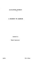 Cover of A journey to Arzrum
