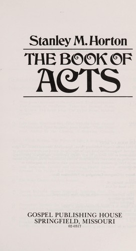 Cover of The book of Acts
