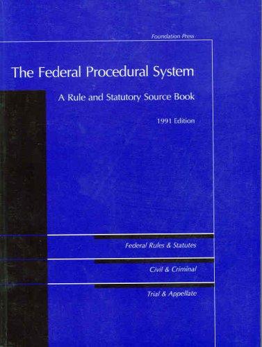 Cover of The Federal Procedural System