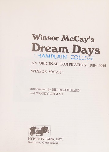Cover of Winsor McCay's Dream days