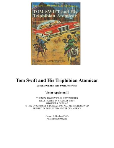 Cover of Tom Swift and His Triphibian Atomicar